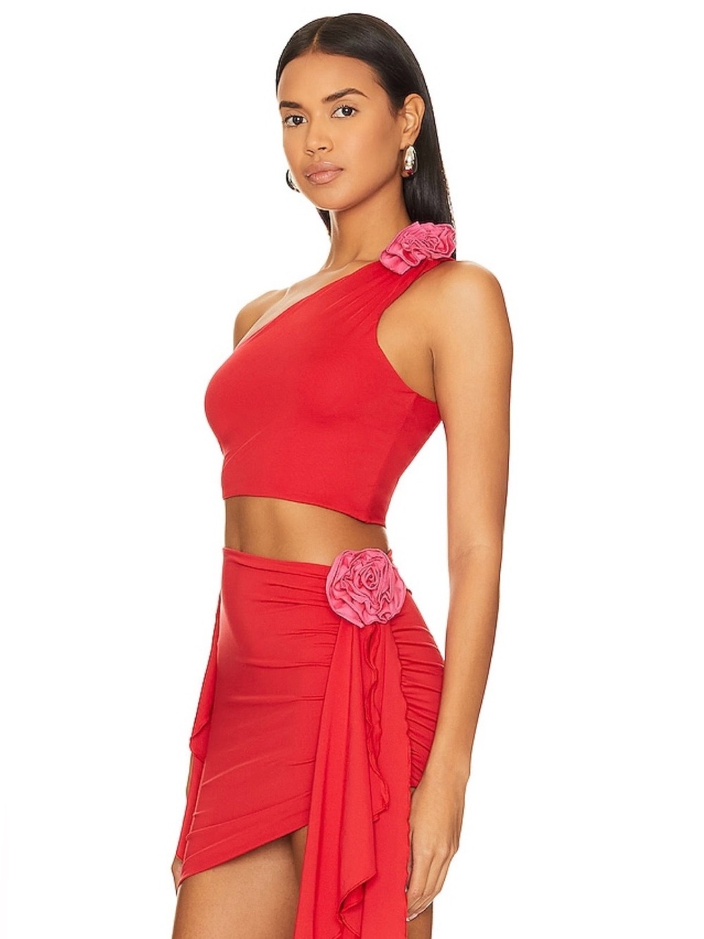 TODAY ONLY SALE! 🩷 Lovers & Friends x Revolve Cordelia Top in Red & Pink - Picture 3 of 11